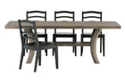 Halifax Trestle Table and 4 Ladderback Chairs